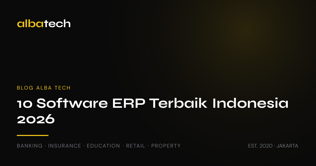 10 Software ERP Terbaik Indonesia 2026