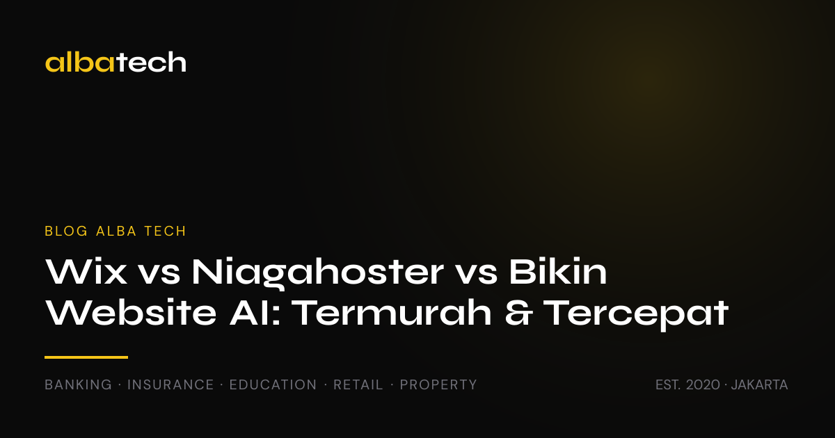 Wix vs Niagahoster vs Bikin Website Pakai AI: Mana Termurah & Tercepat 2026?